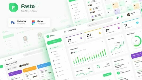Fasto - Saas Admin Dashboard UI