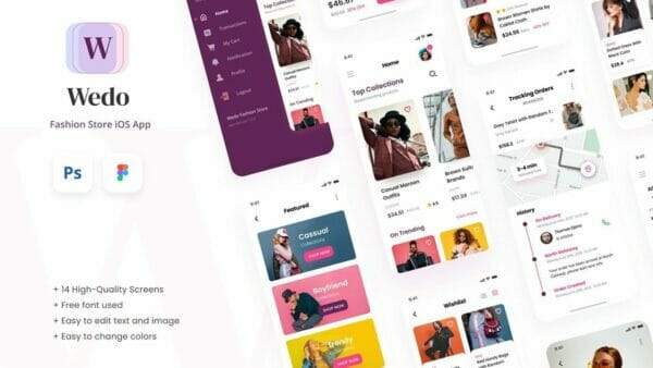Wedo - Fashion Store iOS App Design