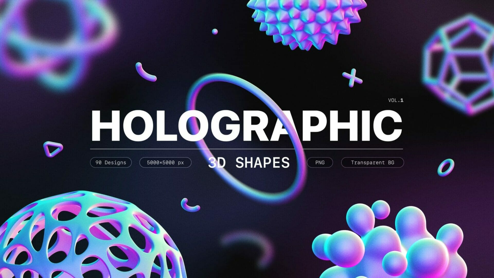 Holographic 3D Shapes Collection - SpecMeOut