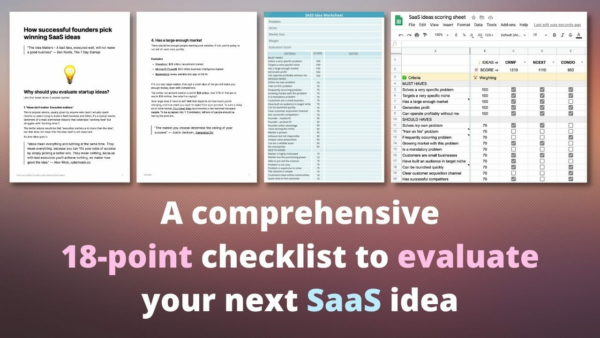 Start Strong: The SaaS Startup Idea Evaluation Template