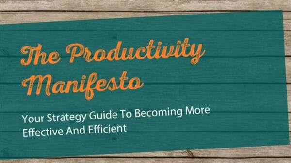 Productivity Manifesto