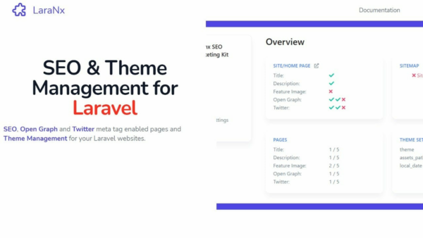 LaraNx - SEO and Theme Management for Laravel