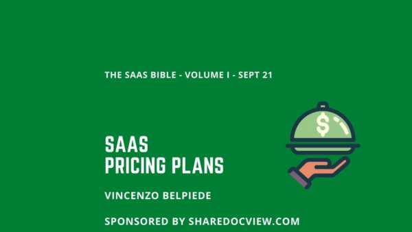 SaaS Pricing Plans - The SaaS Bible Volume I - 2nd Edition Sept 2021